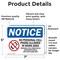 Signmission Cell Phone Use In Designated Area Only, 7 in W x Rectangle, Vinyl Decal OS-2PACK-NS-D-57-L-15316 - alternate 2